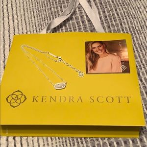 Kendra Scott Matte White Elisa Necklace